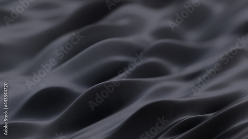 Black solid lava surface. Computer generated abstract background. 3D rendering