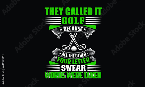 New Golf tournament T-shirt Design Template