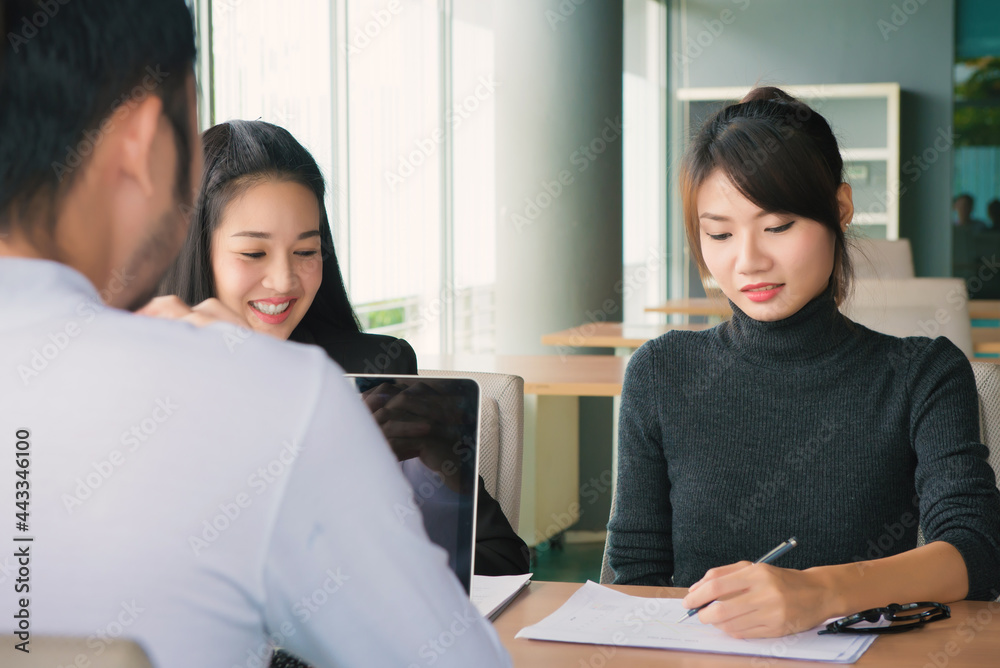 Project manager team discussing new idea of Business Corporate People Working Concept Project manager team discussing new idea of Business Corporate People Working Concept