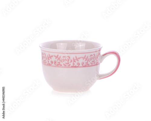 ceramic cup isolated on white background.