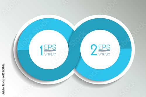 Devops, infinity infographic. 2 step options template, scheme, diagram, chart.