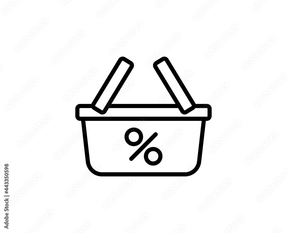 Shopping basket line icon Shopping basket line icon