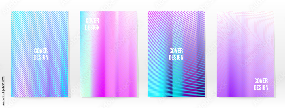 Holographic Poster Set Iridescent Technology Cover Holographic Poster Set Iridescent Technology Cover