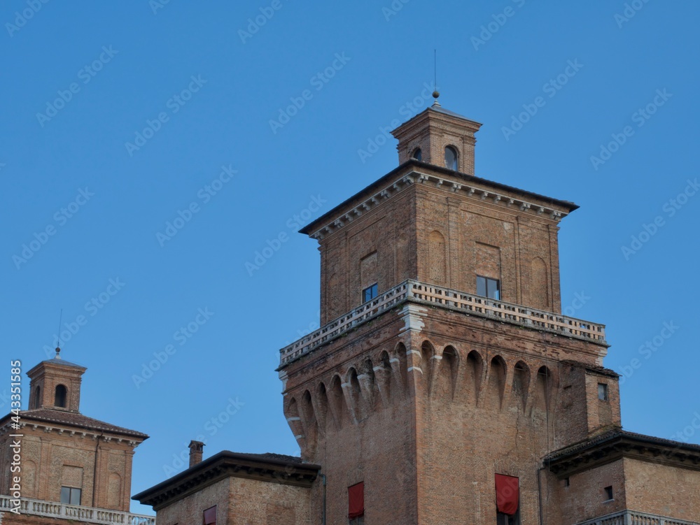 Dettaglio Torre Castello Estense di Ferrara