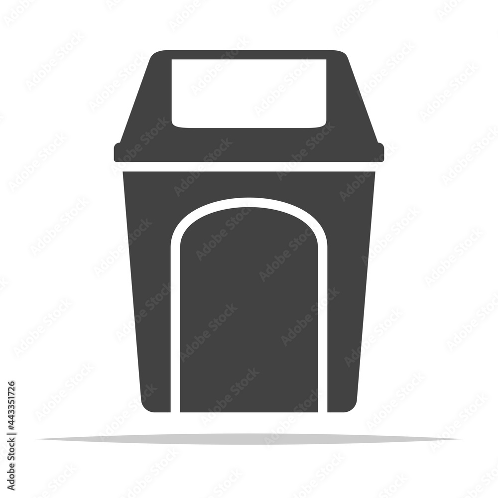 Trash bin icon vector isolated Trash bin icon vector isolated