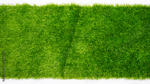 artificial grass copy space, green plastic grass lawn background mockup