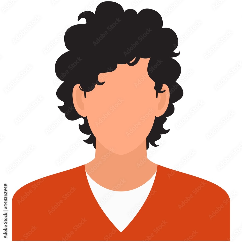 Man student avatar icon vector isolated on white Man student avatar icon vector isolated on white