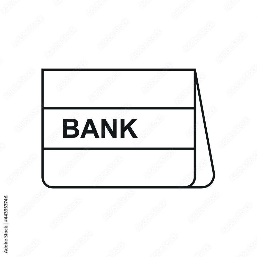 Passbook icon design. vector illustration Passbook icon design. vector illustration
