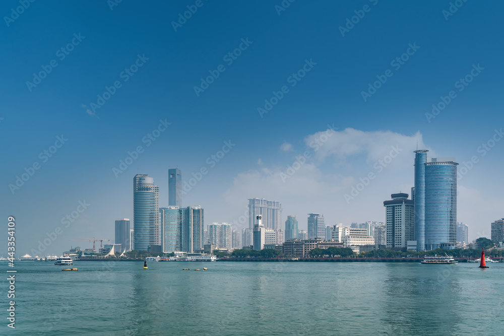 Fototapeta premium Xiamen City Architecture Landscape Skyline