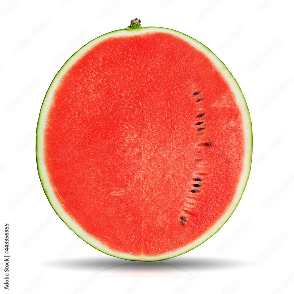 Watermelon slices isolate on white background with clipping path.
Watermelon slices isolate on white background with clipping path.