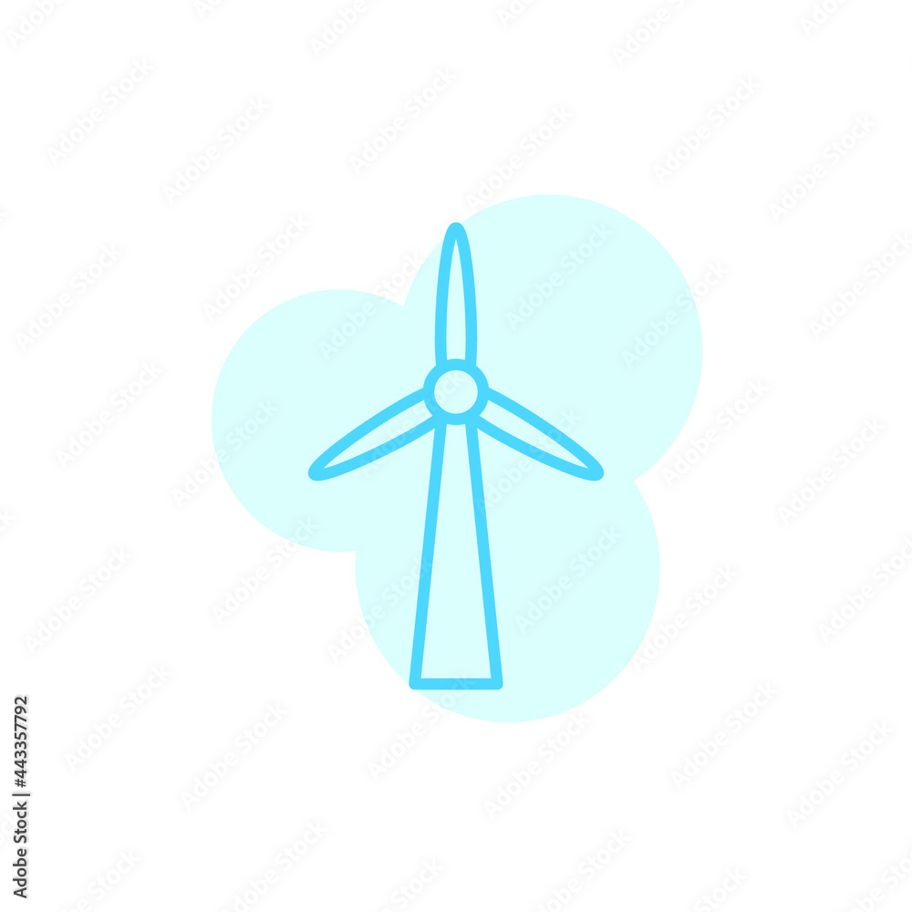 Illustration Vector graphic of Windmill icon template