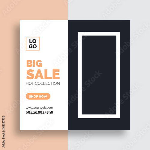 Fashion Social Media Banner  Template,  Digital Marketing Social Media Banner