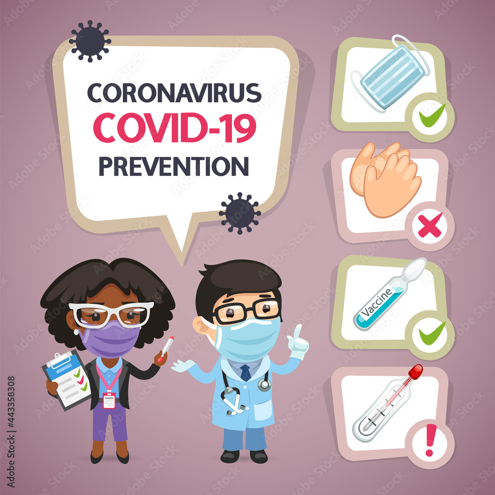 Coronavirus Covid-19 Prevention Poster Coronavirus Covid-19 Prevention Poster