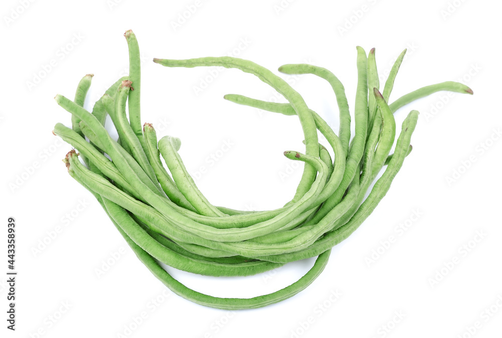 Long bean or cowpea isolated on white background Long bean or cowpea isolated on white background