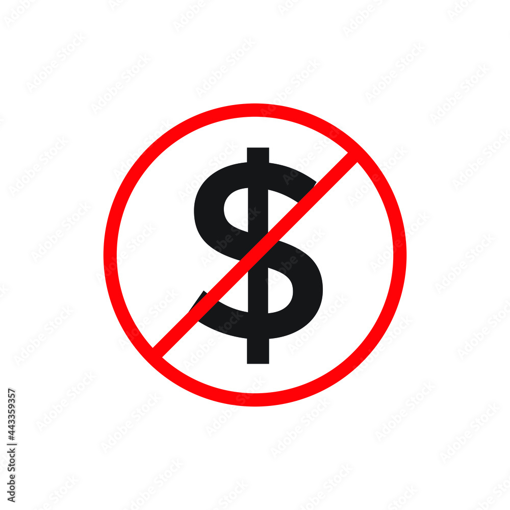 No cost icon design. vector illustration No cost icon design. vector illustration