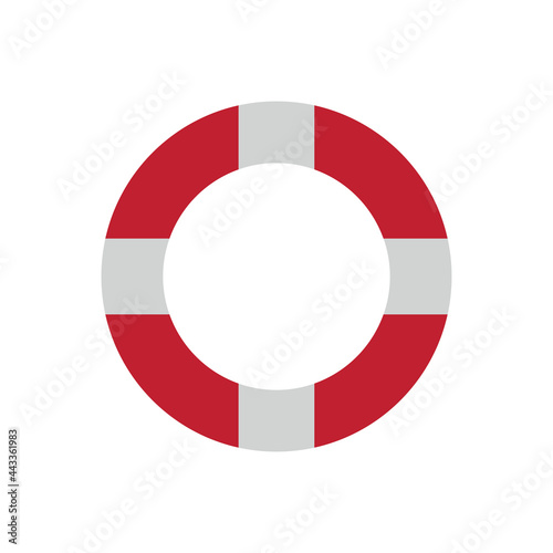 icon vector, lifebuoy on white background