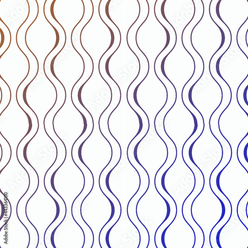 wavy line vector pattern, repeating white wavy line in different sizes on dark background. pattern is on swatch panel