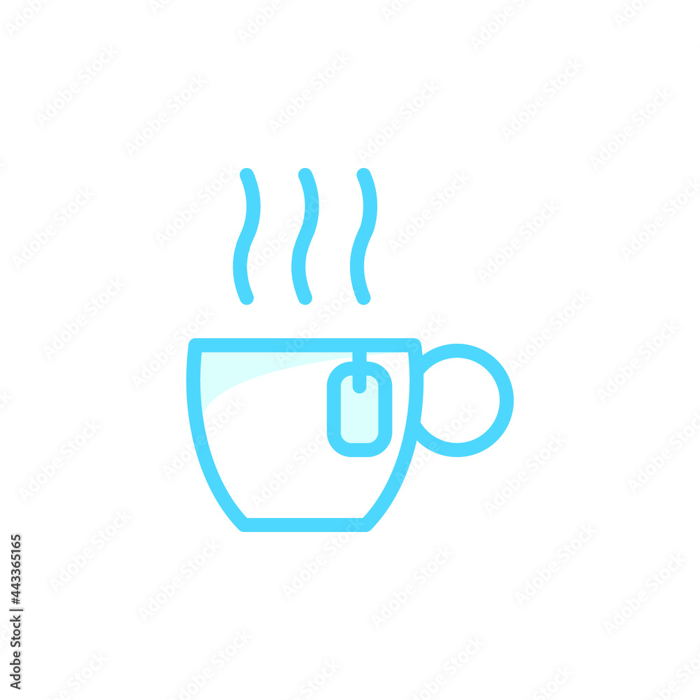 Illustration Vector graphic of teacup icon template Illustration Vector graphic of teacup icon template