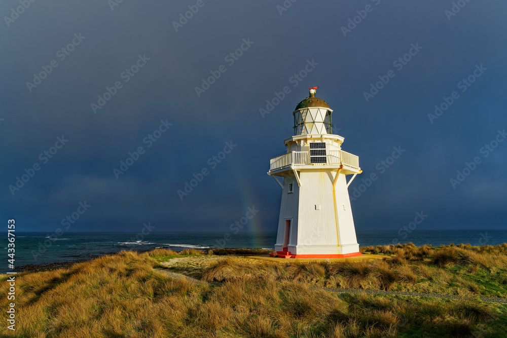 Waipapa Point Lighthouse, Southland, south island, New Zealand.