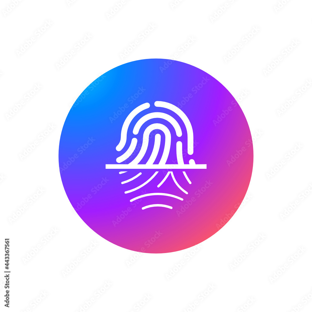Scan Fingerprint - Sticker Scan Fingerprint - Sticker