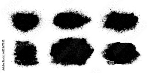 Grunge powder stains . Splatter set. Abstract backdrops. Powder texture backgrounds. Highly detailed grunge. Grungy overlays.