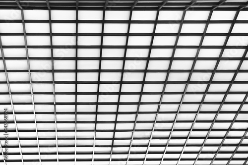 Wood structure in seamless patterns on black and white ceiling background