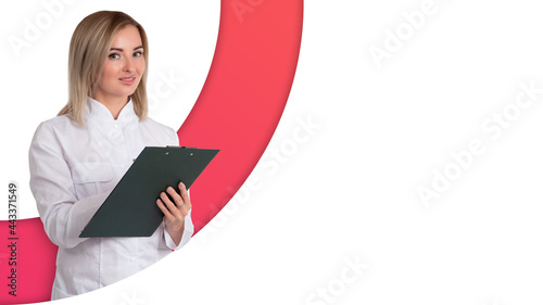 Doctor clipboard. Medical s...