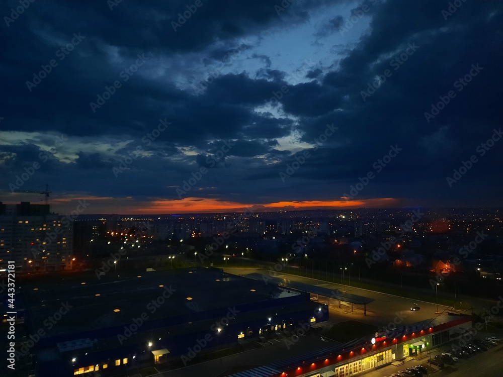 Fototapeta premium night city timelapse