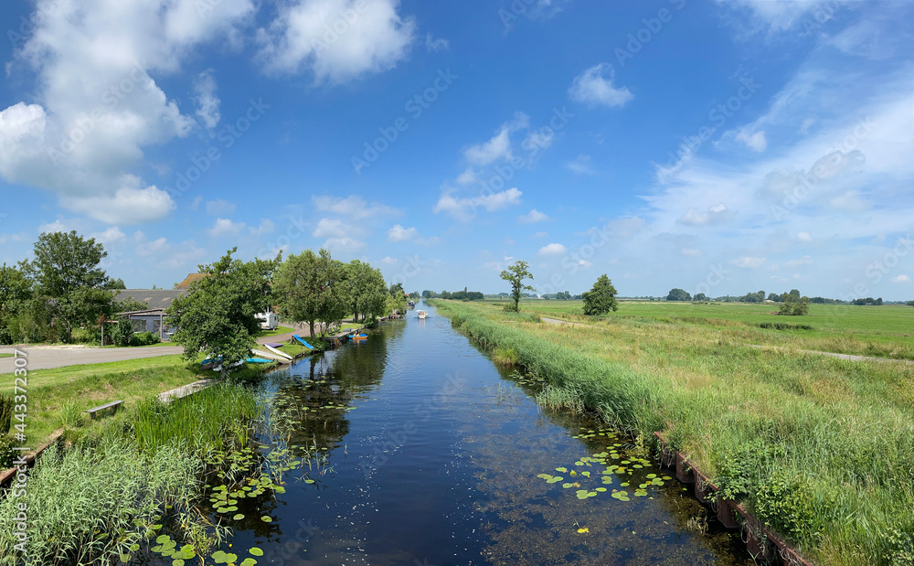 Panorama from a canal around De Veenhoop