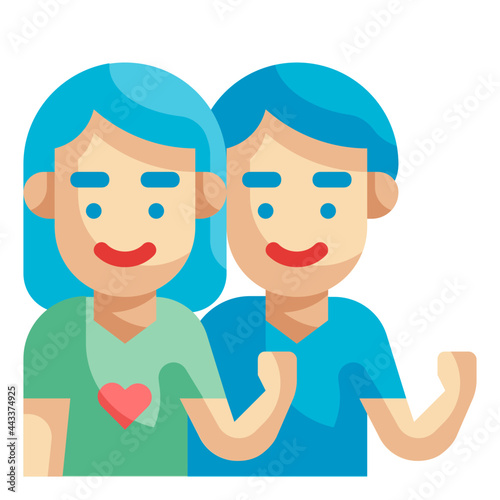 volunteer flat icon