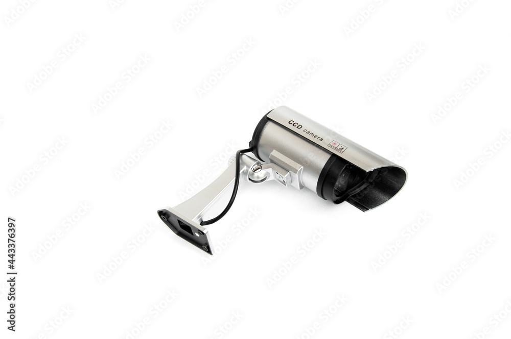 CCTV(CCD) camera isolated on white background.
