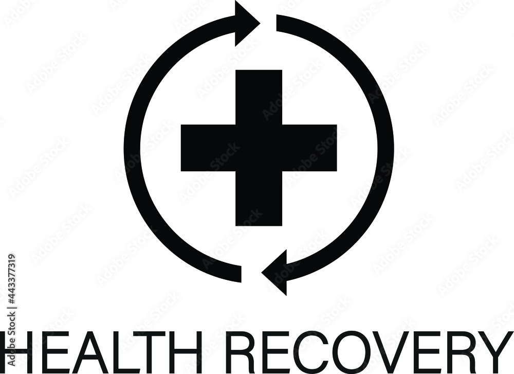 Obraz premium Health recovery icon vector 