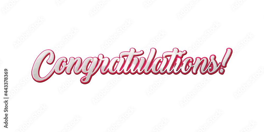 Congratulations - Typography, Lettering, Handwritten, vector for greeting card Congratulations - Typography, Lettering, Handwritten, vector for greeting card