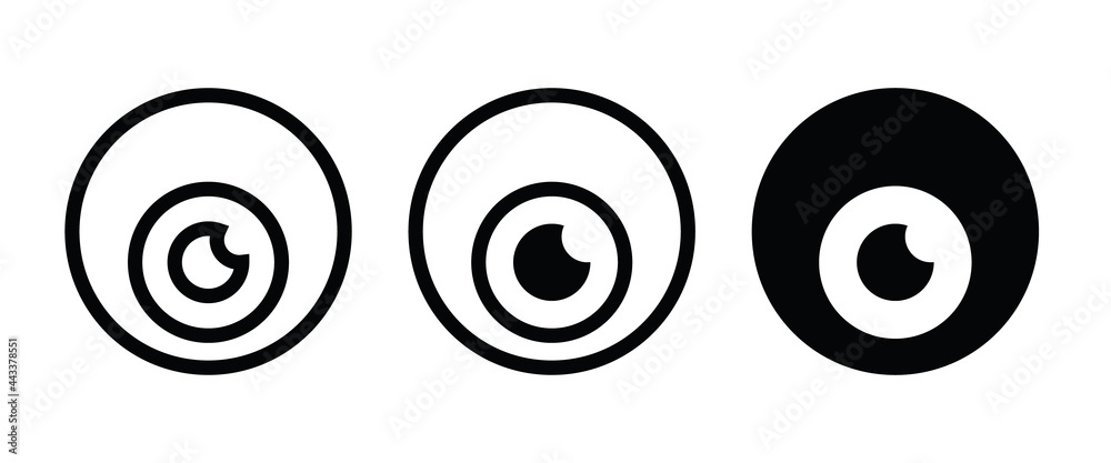 vision icon, eye vector, sign, symbol, logo, illustration, editable stroke, flat design style isolated on white vision icon, eye vector, sign, symbol, logo, illustration, editable stroke, flat design style isolated on white
