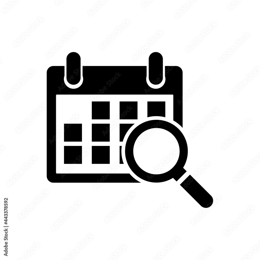 Calendar icon, logo isolated on a white background Calendar icon, logo isolated on a white background