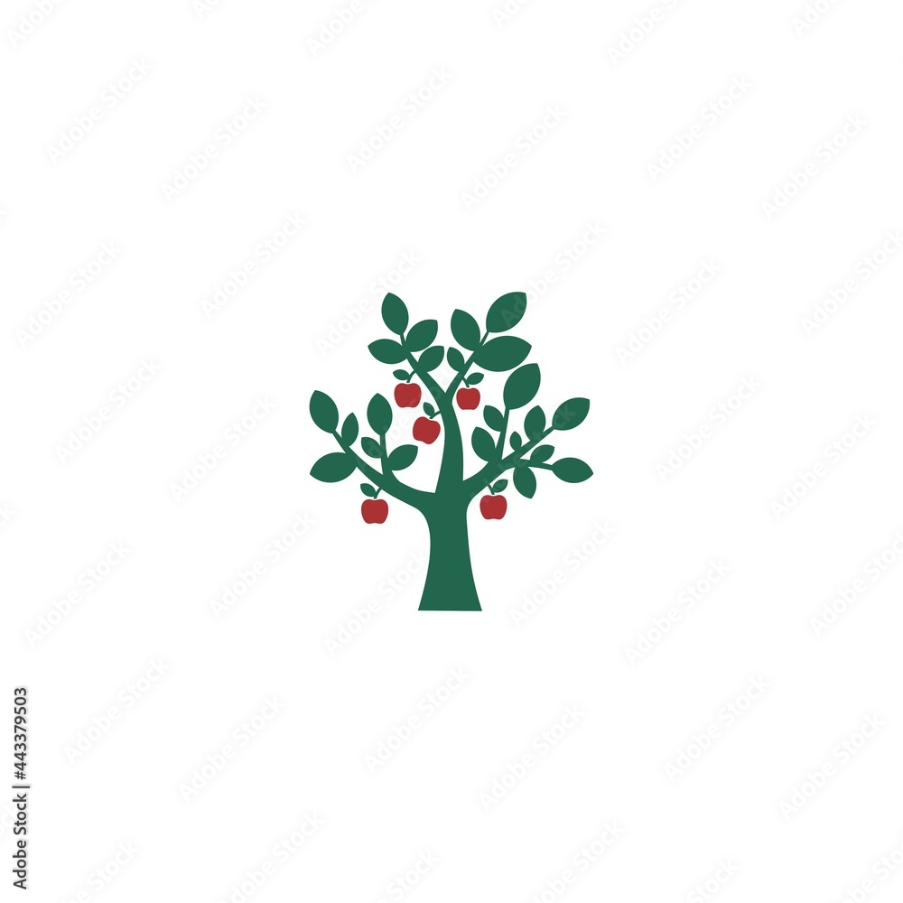 Obraz premium apple tree vector
