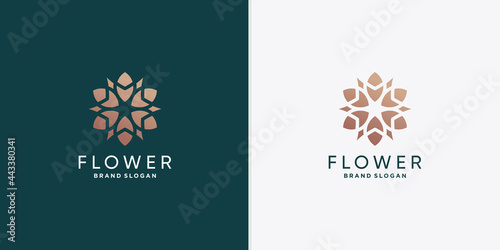 Flower logo template for woman, beauty, spa, wellness company Premium Vector part 3