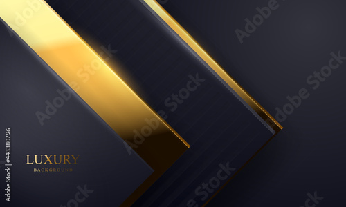Abstract background gold black poster beauty with VIP luxury dynamic.