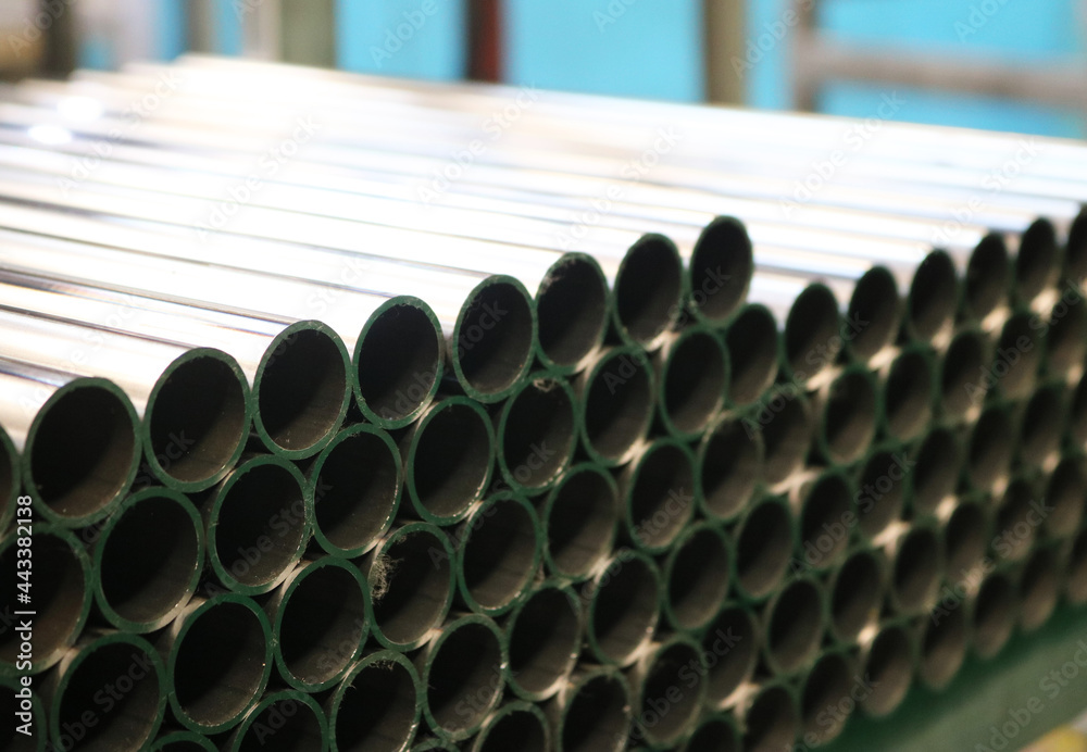 Hot-Dip galvanized steel round pipe.