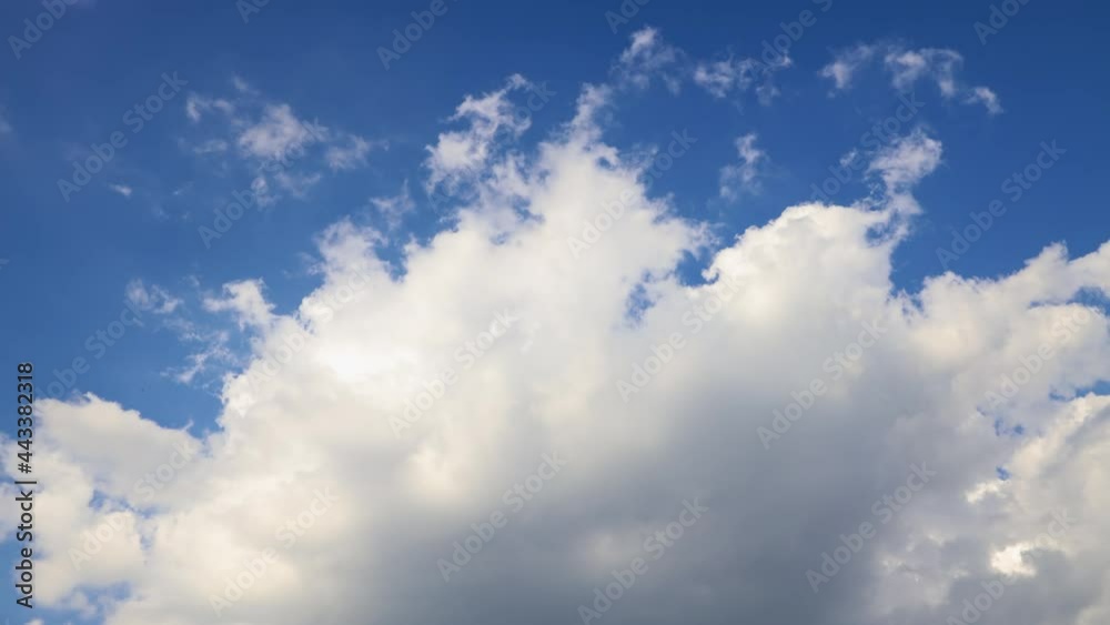 Time-lapse video in stormy summer weather with overcast sky. White clouds pass by. Time-lapse video in stormy summer weather with overcast sky. White clouds pass by.