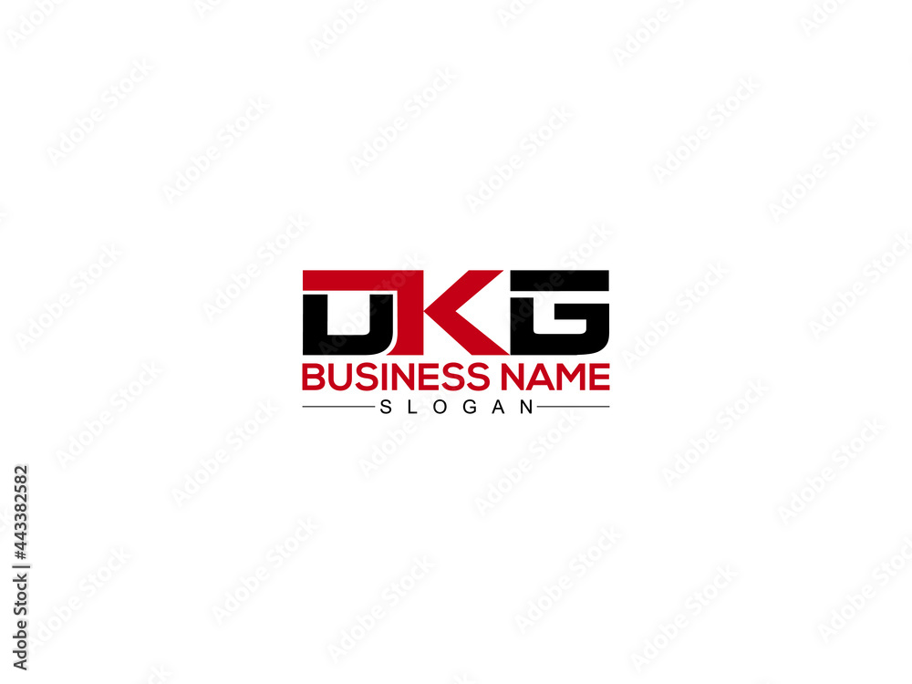 Letter DKG Logo Icon Vector Image Design For Your Business Stock Vector