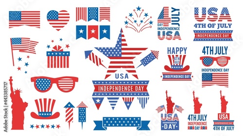 Fotografie, Tablou USA independence day bundle