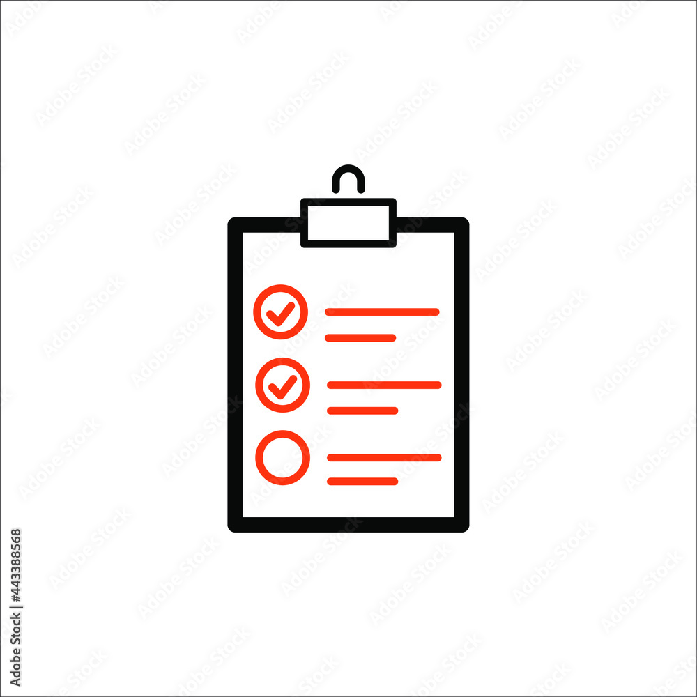 checklist icons symbol vector elements for infographic web