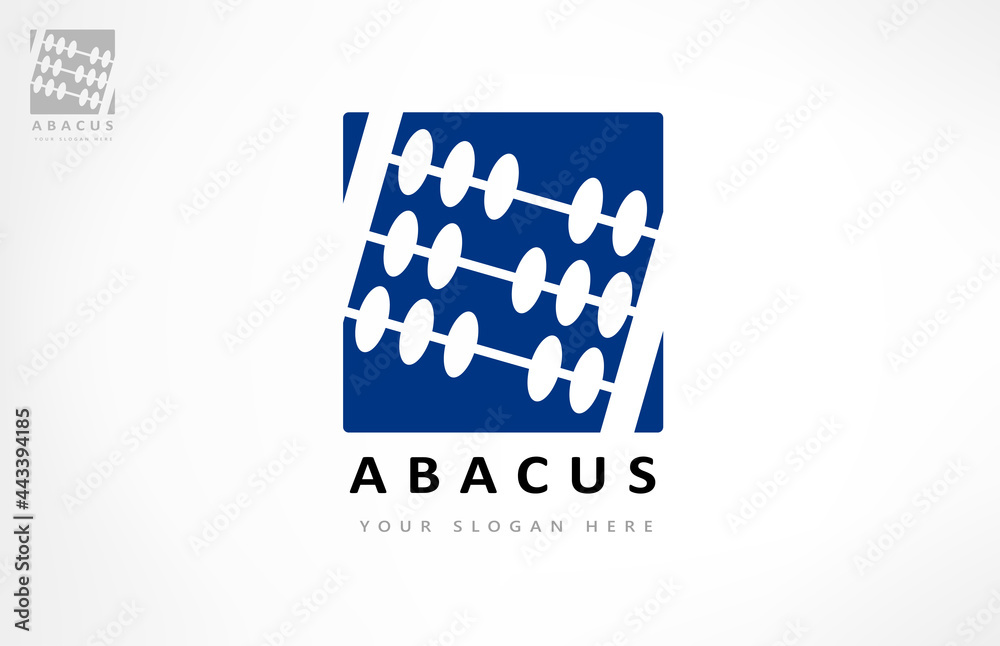 Abacus logo vector. Design illustration. Abacus logo vector. Design illustration.
