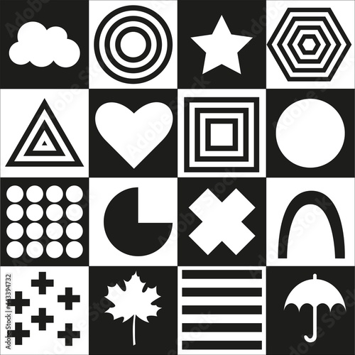 Black White cards contrast images for babies 0-3 months old.  Visually stimulating play space for your newborn to move and play.
