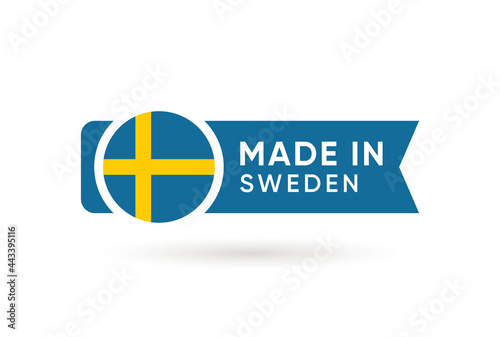 Made in Sweden Banner Icon design  photo