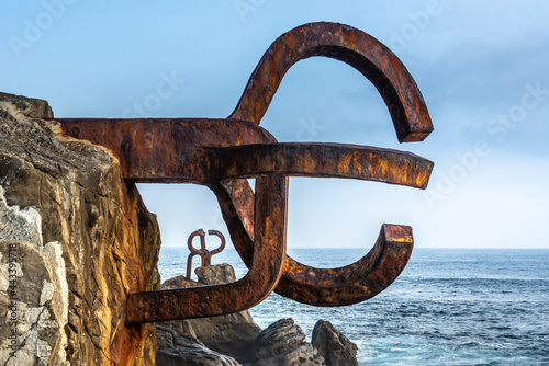 The Comb of the Wind in Donostia-San Sebastian, Spain photo