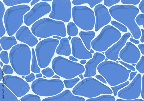 seamless pattern with blue circles ‚Äî  anime sea or ocean like