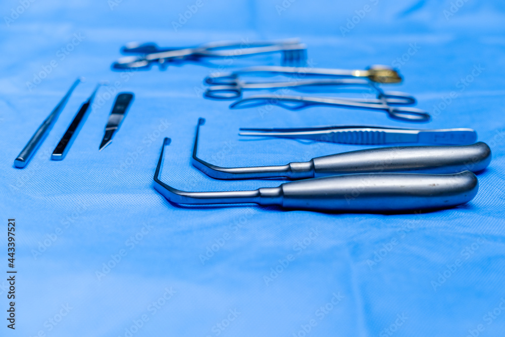 Fototapeta premium Surgical instruments during operation
