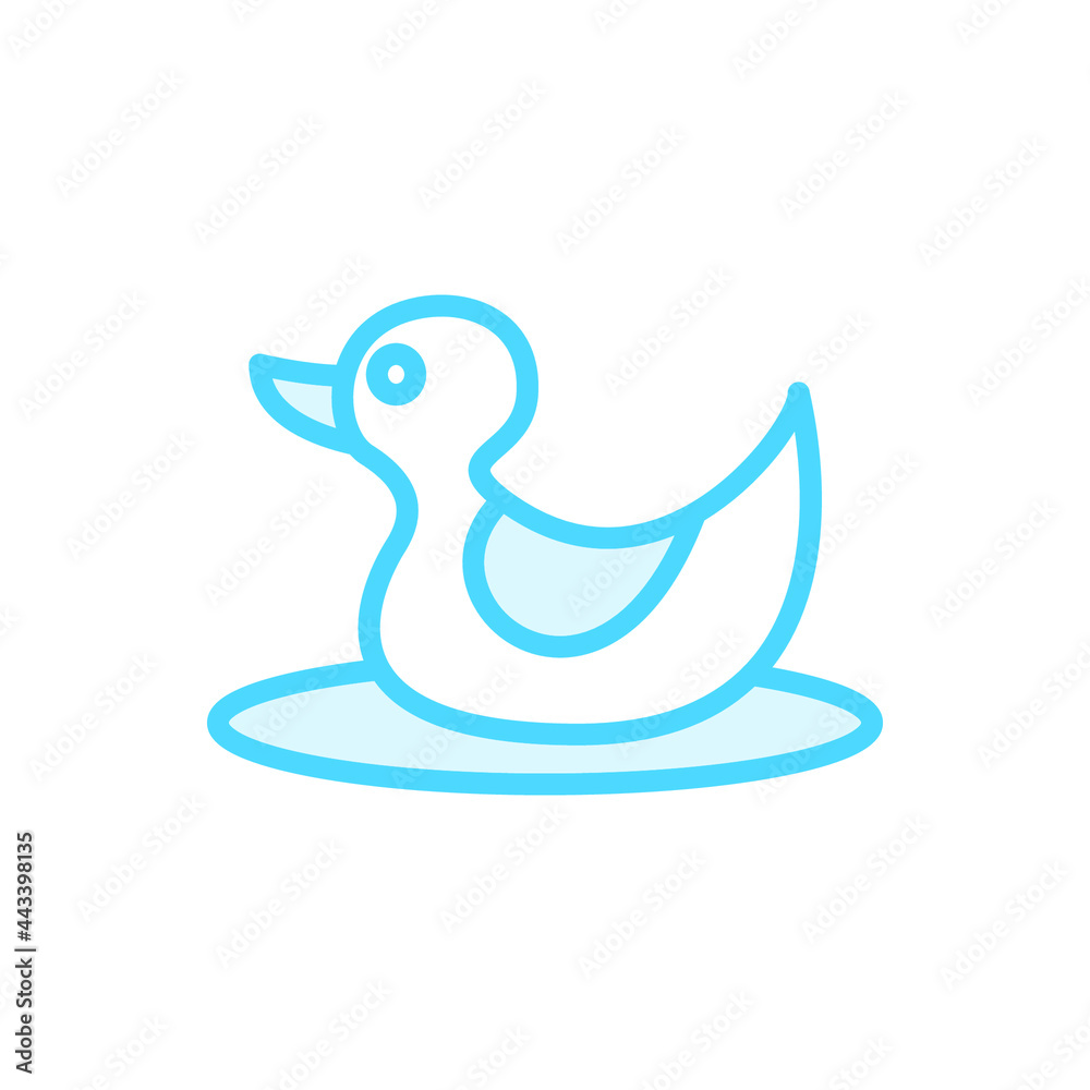Illustration Vector graphic of duck icon template